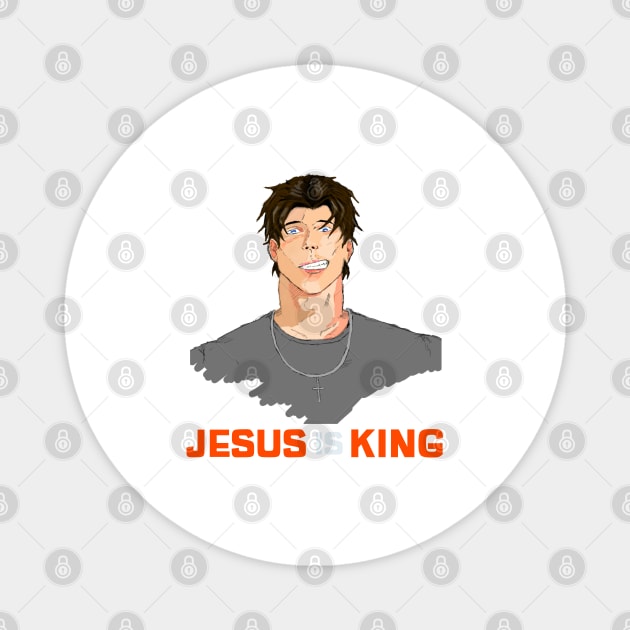 Jesus is King Magnet by that-ART-guy